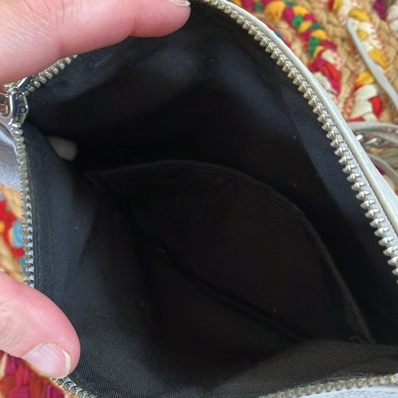 Rebecca Minkoff 5 zip bone light grey Leather crossbody Bag - Picture 4 of 5